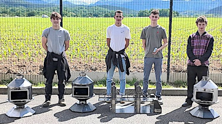 MEILLEURS APPRENTIS – Yanis Duffo, Théo Deschamp, Yann Grandjean et Gabin Duhamelle